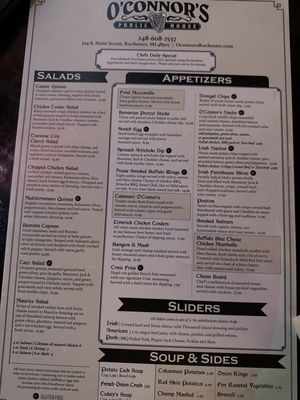 Menu photo 8 O'Connor's Public House Rochester, MI Menu photo 8 O'Connor's Public House Rochester, MI