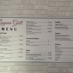 Laguna Grill - Menu