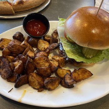 Mellow Mushroom Phoenix - Burger with potatoes - Pizza Near Me - Phoenix, Arizona