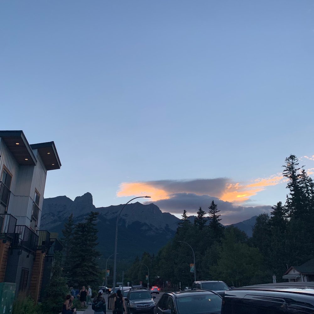 Old School Bus Ice Cream - The view around :) - Ice Cream & Frozen Yogurt Near Me - Canmore, Alberta