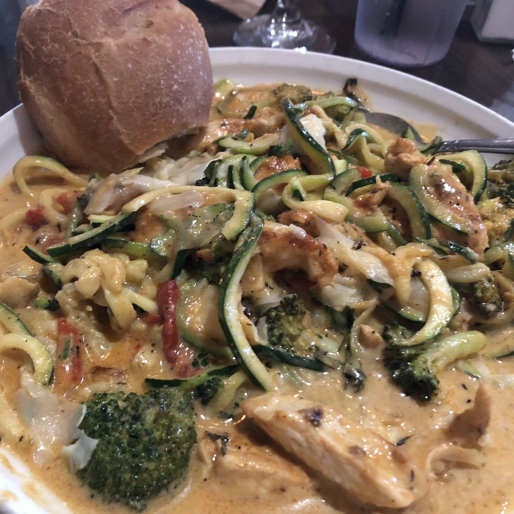 The Yarde Tavern - Cajun chicken "pasta" with Zoodles - American Near Me - Enfield, Connecticut The Yarde Tavern - Cajun chicken "pasta" with Zoodles - American Near Me - Enfield, Connecticut