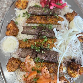 Al Tannour Mediterranean Cusine - Family of 3 Plate. - Mediterranean Near Me - Anaheim, California Al Tannour Mediterranean Cusine - Family of 3 Plate. - Mediterranean Near Me - Anaheim, California