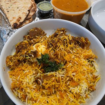 Curry & Grill - Seen here is mutton briyani. The rice is well cooked, the meat is very tender & very well flavored. A must try. - Indian Near Me - Humble, Texas Curry & Grill - Seen here is mutton briyani. The rice is well cooked, the meat is very tender & very well flavored. A must try. - Indian Near Me - Humble, Texas