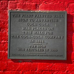 World's First Coca-Cola Outdoor Wall Advertisement