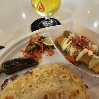 Yellow Bell Tacos - Bean and Cheese Taco and Fried Hot Dogs - Food Trucks Near Me - Austin, Texas