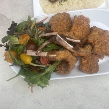 Fiori - Fried lamb chops/salad Once again , Gorgeous presentation, but no seasoning. Super bland , - Italian Near Me - Houston, Texas Fiori - Fried lamb chops/salad Once again , Gorgeous presentation, but no seasoning. Super bland , - Italian Near Me - Houston, Texas