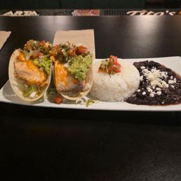Salmon tacos