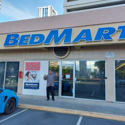 BedMart - There's Darby at the entrance to BedMart.