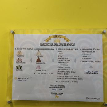 Double Three - Menu - Ice Cream & Frozen Yogurt Near Me - Honolulu, Hawaii