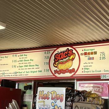 Sac's Tasty Hot Dogs - menu as of 1/2022 - Fast Food Near Me - Vallejo, California Sac's Tasty Hot Dogs - menu as of 1/2022 - Fast Food Near Me - Vallejo, California