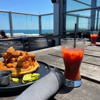 VU Rooftop - House Bloody Mary Chicago Hot Chicken and Waffles* - Lounges Near Me - Chicago, Illinois