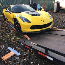 Budget Towing and Recovery - Wrecked corvette.