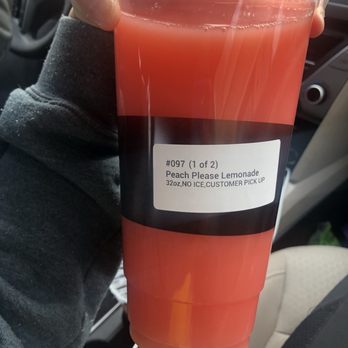 Bobaholics - Peach please lemonade 32oz - Bubble Tea Near Me - San Jose, California Bobaholics - Peach please lemonade 32oz - Bubble Tea Near Me - San Jose, California