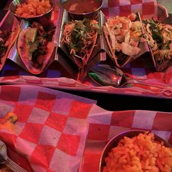 Tacos Locos and Margaritas - Taco sampler