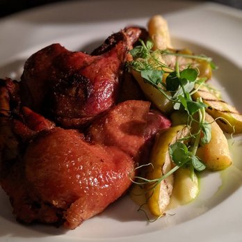 Kogel Mogel - Roasted duck served traditionally with grilled apple, purée made of apples and celery, potato dumplings - Polish Near Me - Kraków, Massachusetts Kogel Mogel - Roasted duck served traditionally with grilled apple, purée made of apples and celery, potato dumplings - Polish Near Me - Kraków, Massachusetts