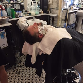 Finley's Barber Shop - Hot shave foam - Barbers Near Me - Austin, Texas