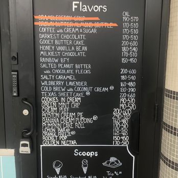Jeni's Splendid Ice Creams - Menu, 10.25.2021. - Ice Cream & Frozen Yogurt Near Me - Atlanta, Georgia
