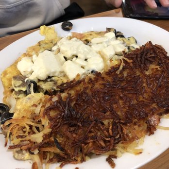 Omelette Factory Santee - The Athenian with extra crispy hash browns - Breakfast & Brunch Near Me - Santee, California Omelette Factory Santee - The Athenian with extra crispy hash browns - Breakfast & Brunch Near Me - Santee, California