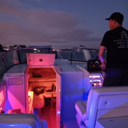 Mobile Marine Repair - Sunset cruise, new motor happy customer. 
Gus