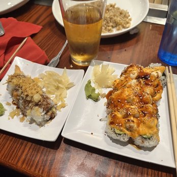Shogun Restaurant - Half size Crunchy Roll, full size BSC Roll - Teppanyaki Near Me - Rancho Cucamonga, California