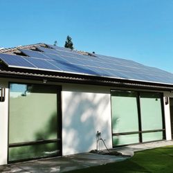 Oildale Window Cleaning - beautiful windows and notice those clean solar panels too!