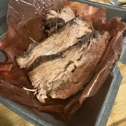 1/2 lb of Brisket 1/2 lb of Brisket