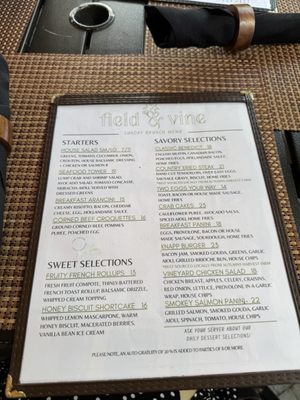 Menu photo 1 Field & Vine Romulus, NY