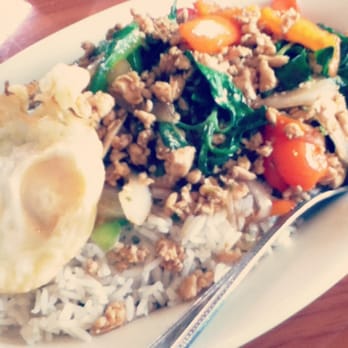 Thai Cafe - Gai gra pow - Thai Near Me - Irvine, California