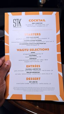 Menu photo 2 STK Steakhouse Washington, DC, DC Menu photo 2 STK Steakhouse Washington, DC, DC