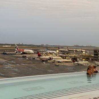 TWA Hotel - They charge you $19 extra, on top of the already exorbitant fees to swim in the pool - Hotels Near Me - New York, New York
