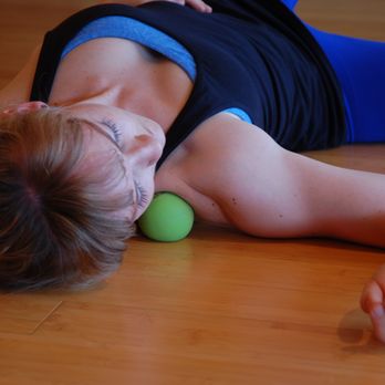 AE Wellness - Alexandra Ellis - Therapy ball massage can relieve tension and pain from trigger-points, adhesions and stress. - Yoga Near Me AE Wellness - Alexandra Ellis - Therapy ball massage can relieve tension and pain from trigger-points, adhesions and stress. - Yoga Near Me