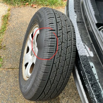 Tire Rack Mobile Tire Installation - New tire installed 3 weeks ago now has a bubble - Tires Near Me - Manassas, Virginia Tire Rack Mobile Tire Installation - New tire installed 3 weeks ago now has a bubble - Tires Near Me - Manassas, Virginia