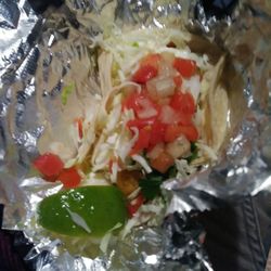 Del Taco - Beer battered fish taco. So good, that i even got the hubby hooked who hated eating fish tacos before lol