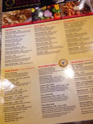 Menu photo 2 Ditali's Pizza Cafe Harvey, LA Menu photo 2 Ditali's Pizza Cafe Harvey, LA