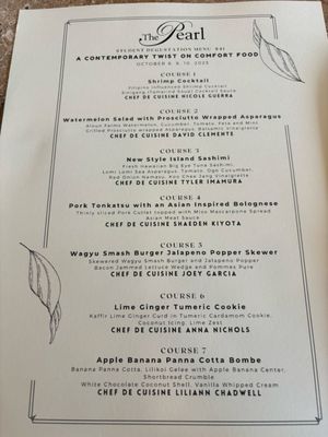 Menu photo 8 The Pearl Pearl City, HI