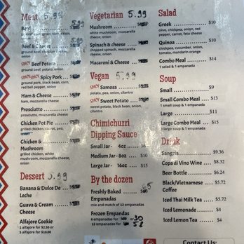 Sergio's Empanadas - Menu as of 06/05/25 - Empanadas Near Me - Laguna Beach, California Sergio's Empanadas - Menu as of 06/05/25 - Empanadas Near Me - Laguna Beach, California