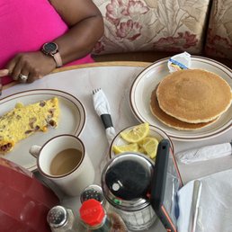 Bacon Omelette with pancakes Bacon Omelette with pancakes