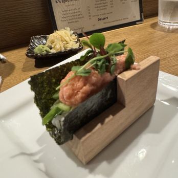 Sushi K - Spicy tuna hand roll - Sushi Bars Near Me - Beverly Hills, California Sushi K - Spicy tuna hand roll - Sushi Bars Near Me - Beverly Hills, California
