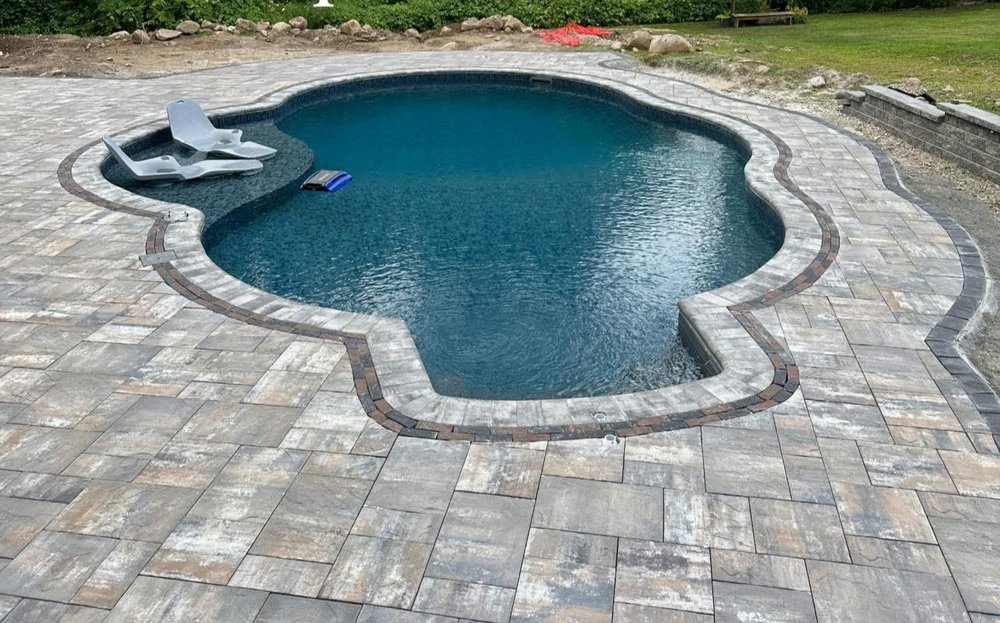 Slide of Blue Aqua Pools Spa