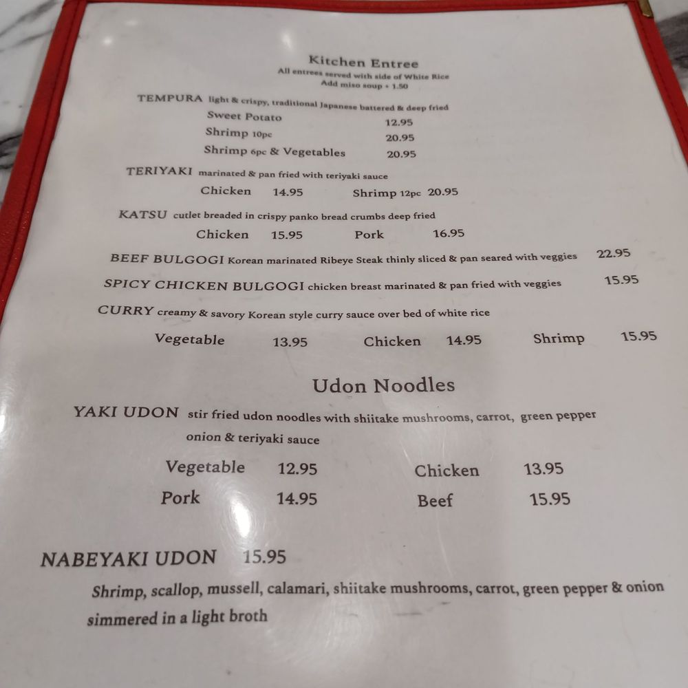 Menu Menu