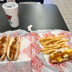 Sneaky Pete's Hot Dogs - Two original dogs, a junkyard dog and fries!