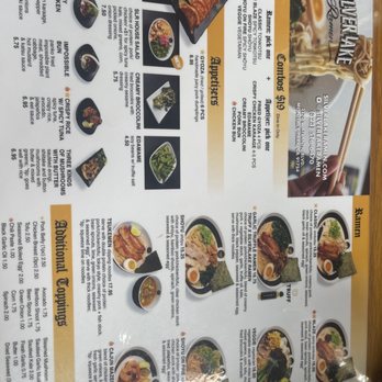 Silverlake Ramen - Backside of menu - Ramen Near Me - Burbank, California Silverlake Ramen - Backside of menu - Ramen Near Me - Burbank, California