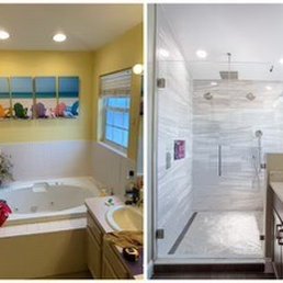 Old tub to spacious jumbo shower