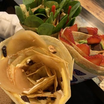 T-Swirl Crêpe - 4. Caramel Fuji Apple Crepe and 17. Shrimp Avocado Crepe - Desserts Near Me - Philadelphia, Pennsylvania T-Swirl Crêpe - 4. Caramel Fuji Apple Crepe and 17. Shrimp Avocado Crepe - Desserts Near Me - Philadelphia, Pennsylvania