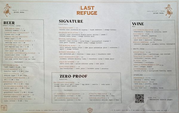 Menu photo 8 The Last Refuge Louisville, KY