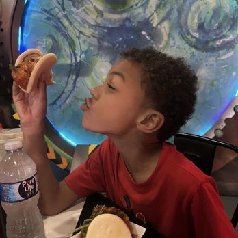 The Bao Spot - His favorite was The Cosmic Fish (hence the face) - Asian Fusion Near Me - Orlando, Florida The Bao Spot - His favorite was The Cosmic Fish (hence the face) - Asian Fusion Near Me - Orlando, Florida