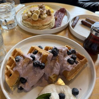 Chicago Waffles - Blueberry Lemon Cheesecake Waffle - Breakfast & Brunch Near Me - Chicago, Illinois