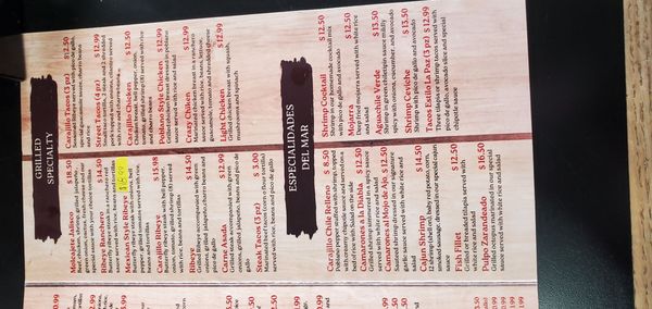 Menu photo 6 Carajillo Mexican Grill Poteau, OK Menu photo 6 Carajillo Mexican Grill Poteau, OK