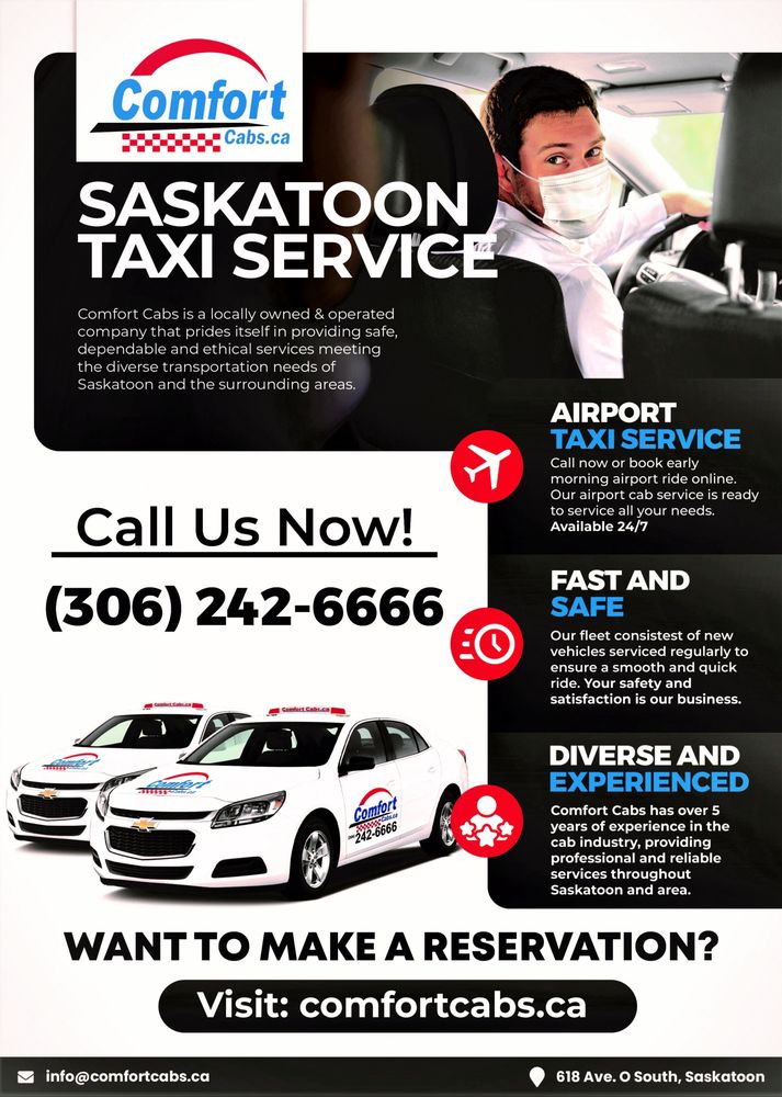 COMFORT CABS 11 Photos 618 Avenue O S, Saskatoon, Saskatchewan
