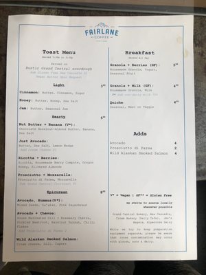 Menu photo 6 Fairlane Coffee Portland, OR Menu photo 6 Fairlane Coffee Portland, OR